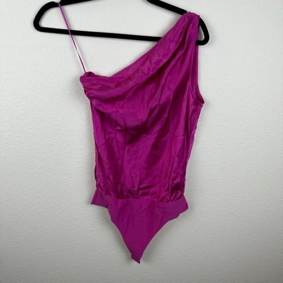 Cami NYC Darby Bodysuit in Magenta - Picture 6 of 11